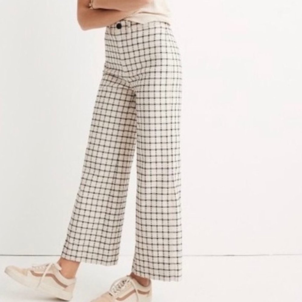 Madewell Emmett Wide Leg Pants | Windowpane